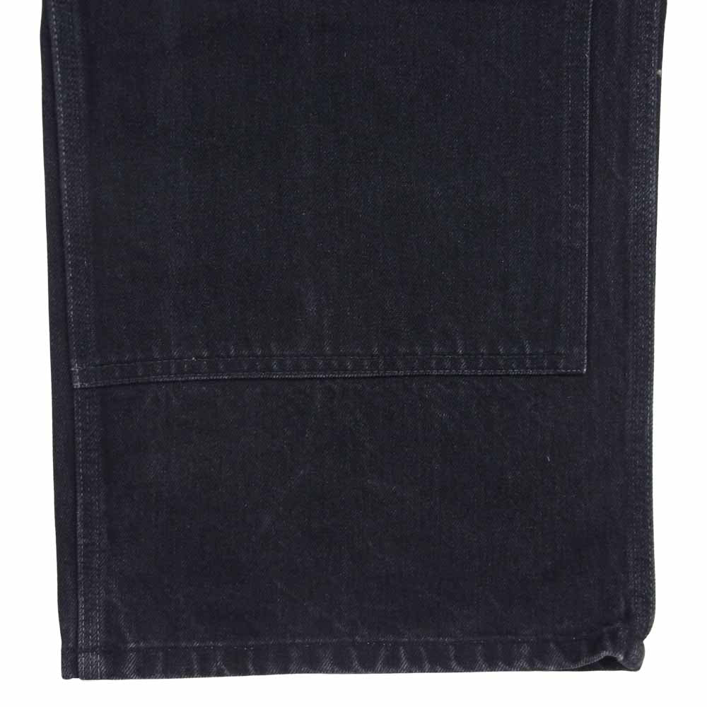 アトラクションズ WEARMASTERS 512 DOUBLE KNEE PAINTER PANTS ウエアマスターズ ダブルニー ペインター パンツ ブラック系 W34【中古】