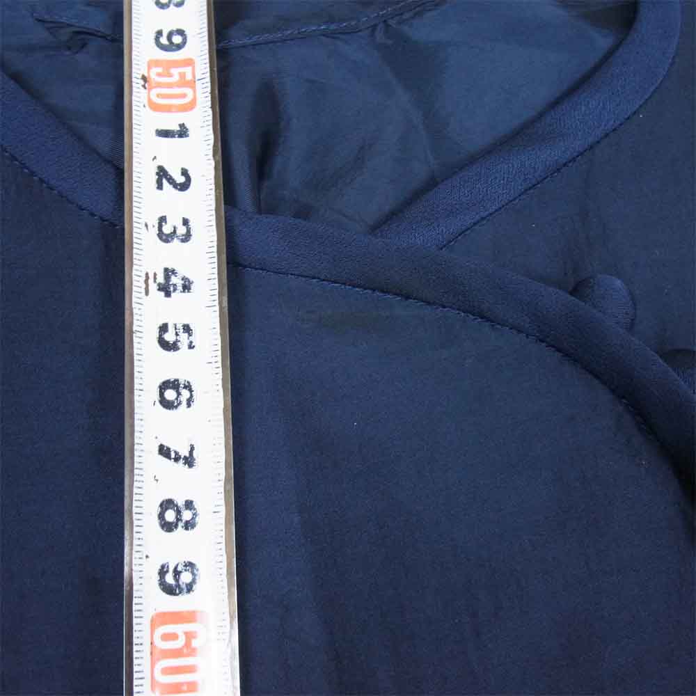 マメ MM15SS DR042 マメクロゴウチ Mame Kurogouchi レース切替 半袖ワンピース ネイビー系 1【中古】