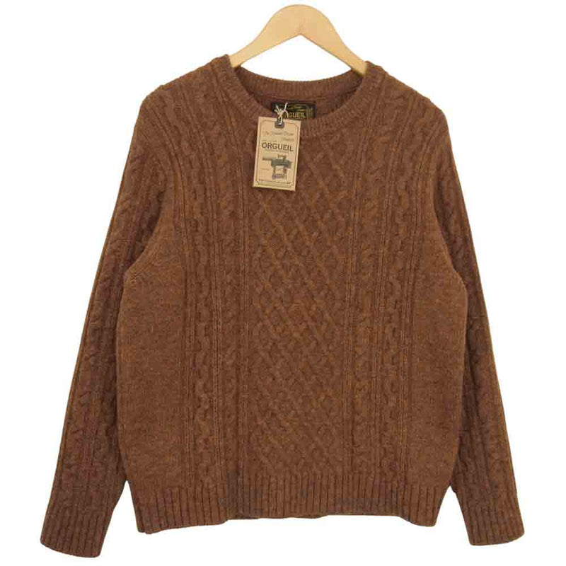 ORGUEIL オルゲイユ OR-4153 Cable Knit Sweater ケーブル ニット ...