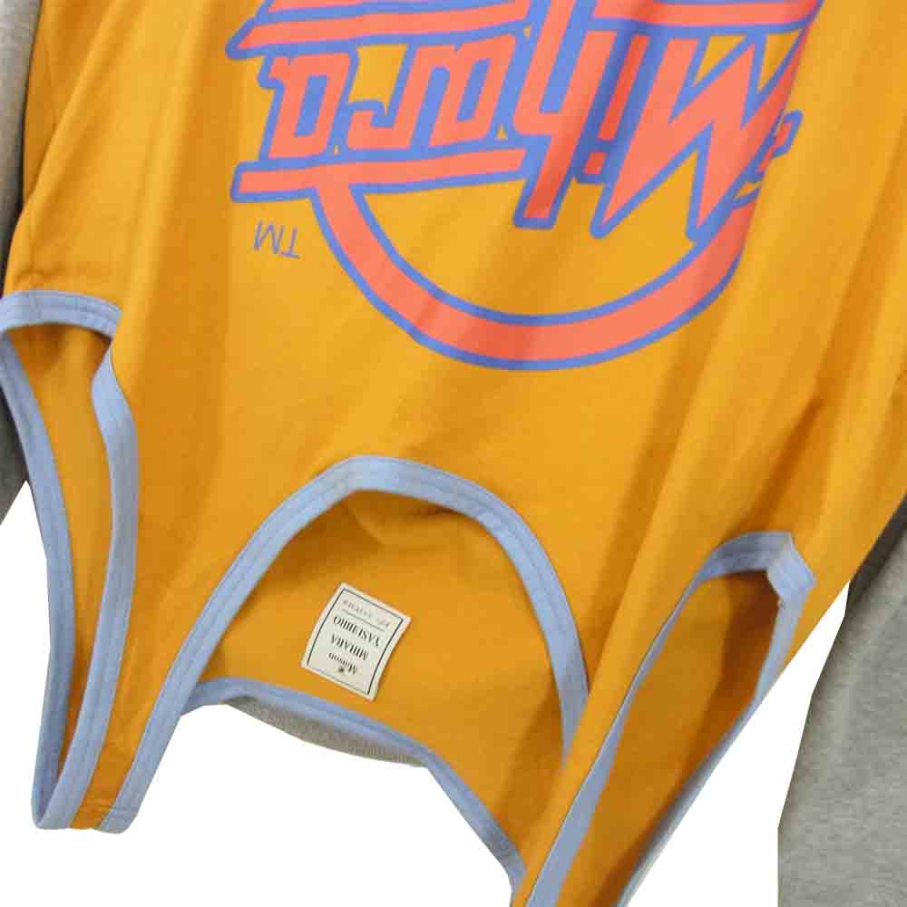 メゾンミハラヤスヒロ A04HD611-1 Tank-top docking hoodie タンクトップ ドッキング フーディ パーカー グレー系 48【新古品】【未使用】【中古】