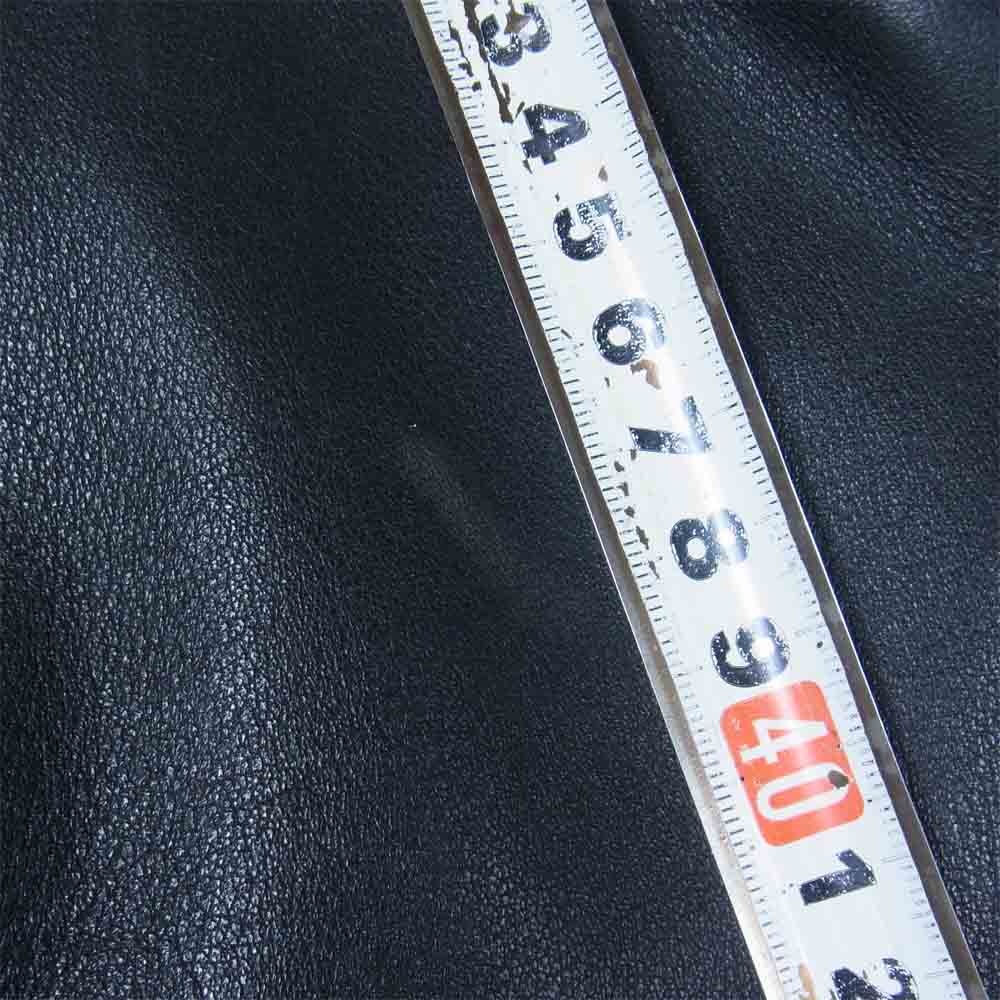 schott ショット 641 ライナー付 シングル レザー ライダース ジャケット ブラック系 32【中古】