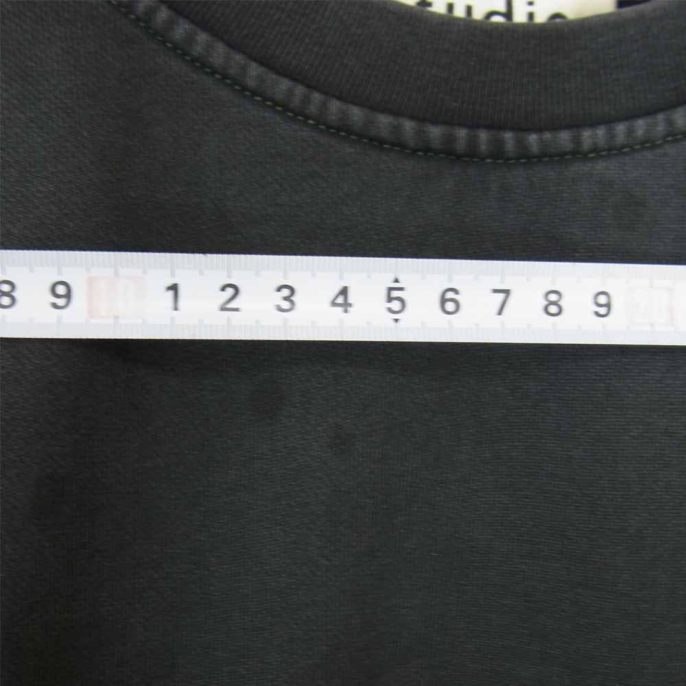 ACNE STUDIOS アクネストゥディオズ FN-WN-SWEA000002 Logo embroidered Crewneck Sweatshirt ロゴ刺繍 スウェット トレーナー ブラック系 XXS【中古】