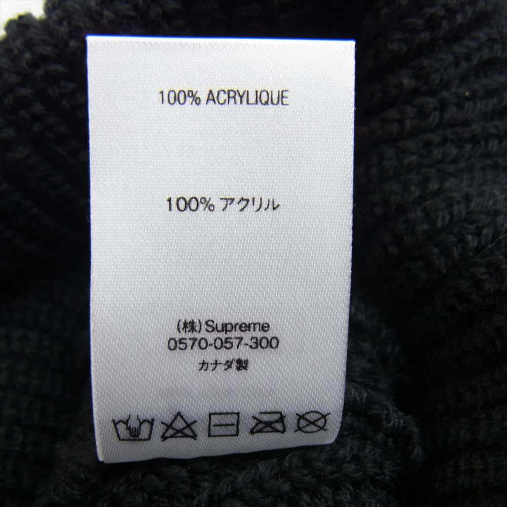 Supreme シュプリーム 18AW Oval Patch Beanie オーバル パッチ ビーニー ニット キャップ ブラック系【中古】