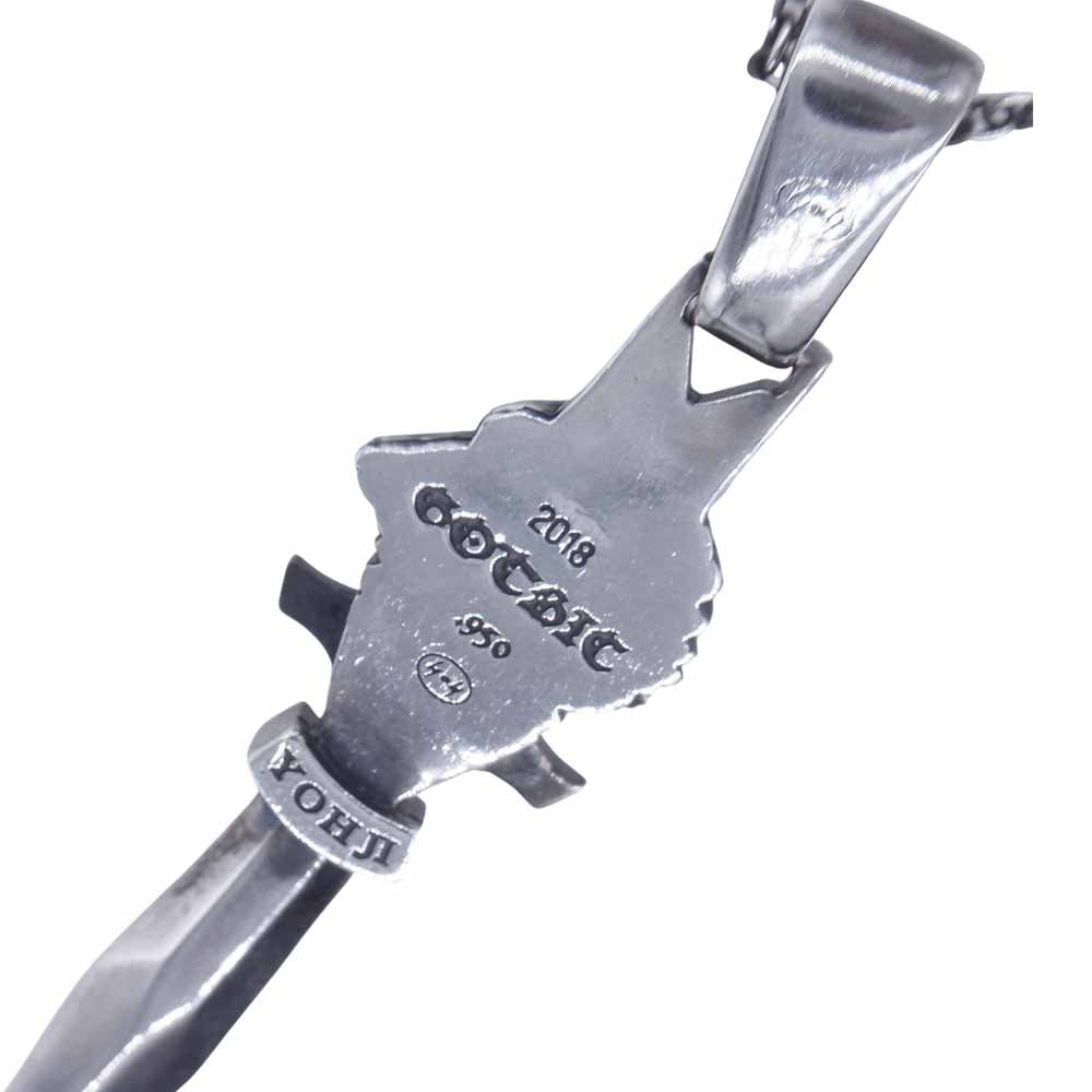 Yohji Yamamoto ヨウジヤマモト GOTHIC HA-A40-920-1-03 SILVER 950 WOLF DAGGAR PENDANT TOP ウルフ ダガー シルバー系【中古】