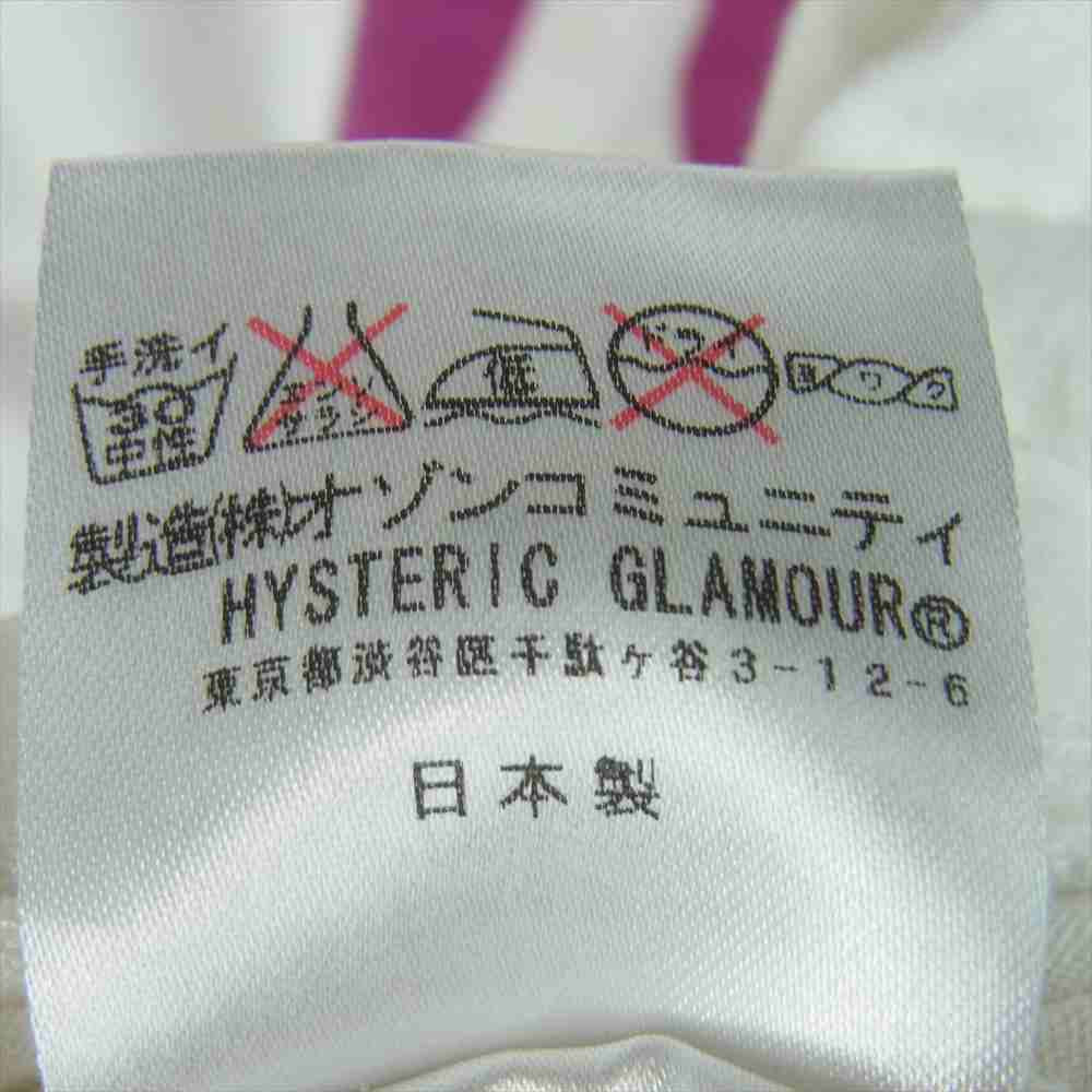 HYSTERIC GLAMOUR ヒステリックグラマー 0222CT10 ガールプリント 半袖 Tシャツ コットン ホワイト系 M【中古】