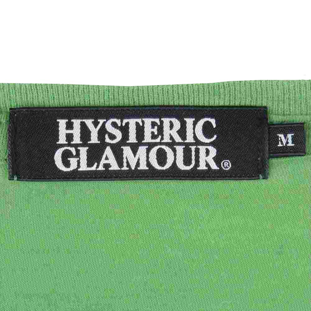 HYSTERIC GLAMOUR ヒステリックグラマー 4CT-5472 Meet The Creeper 半袖 Tシャツ 日本製 ライトグリーン系 M【中古】