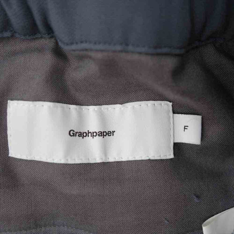 GRAPHPAPER グラフペーパー 20AW GM203-40098B Triple Cloth Chef Pants トリプルクロス シェフ  パンツ F【中古】