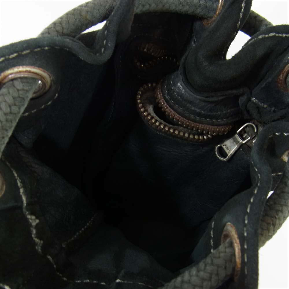レザー ショルダーバッグ ブラック系【中古】