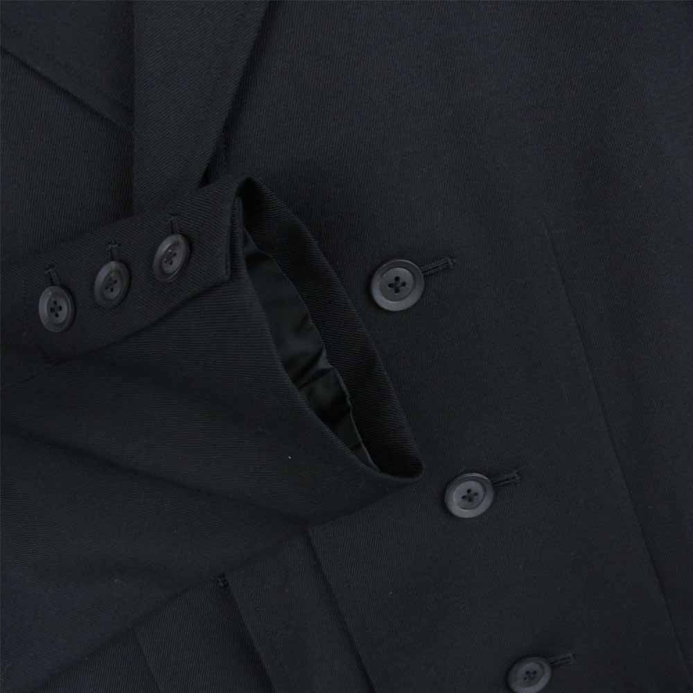 Yohji Yamamoto ヨウジヤマモト HX-J07-101 POUR HOMME プールオム 21AW 前二重比翼 アーミー ウール ジャケット ブラック系 4【美品】【中古】
