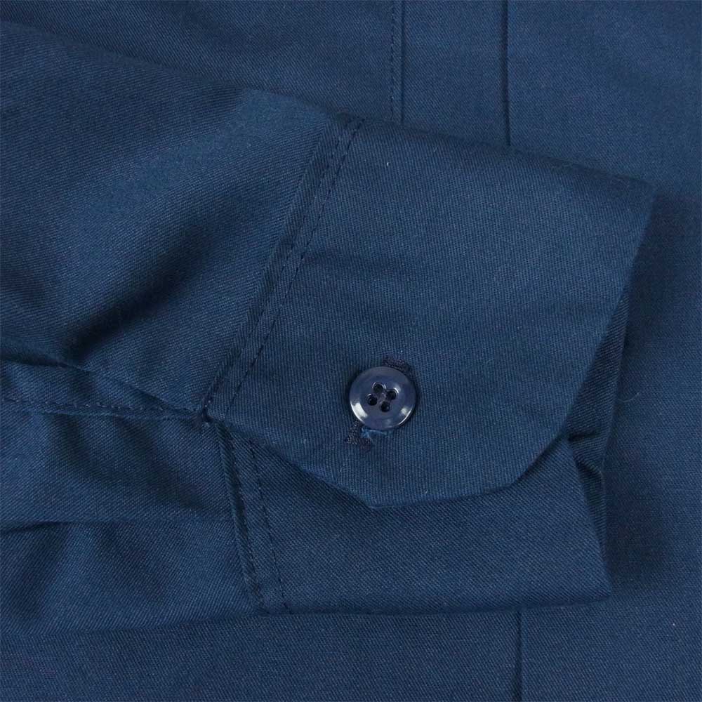 フラグスタフ 16AW × Dickies ディッキーズ GEISHA GANGS L/S SHIRTS ゲイシャ ギャングス ワーク シャツ ネイビー系 14~14.5【中古】