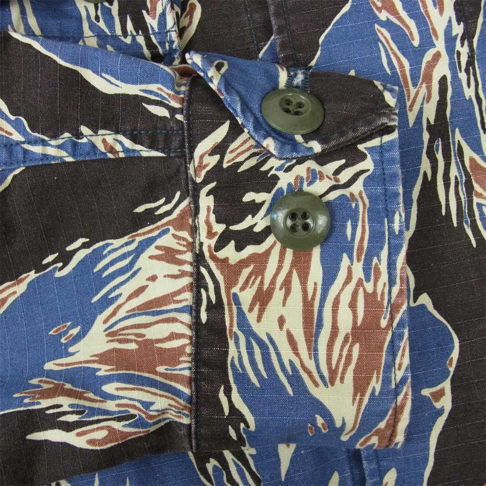 WACKO MARIA ワコマリア TIGER CAMO FATIGUE JACKET TYPE-1 タイガー カモ ファティーグ ミリタリー ジャケット マルチカラー系 M【中古】