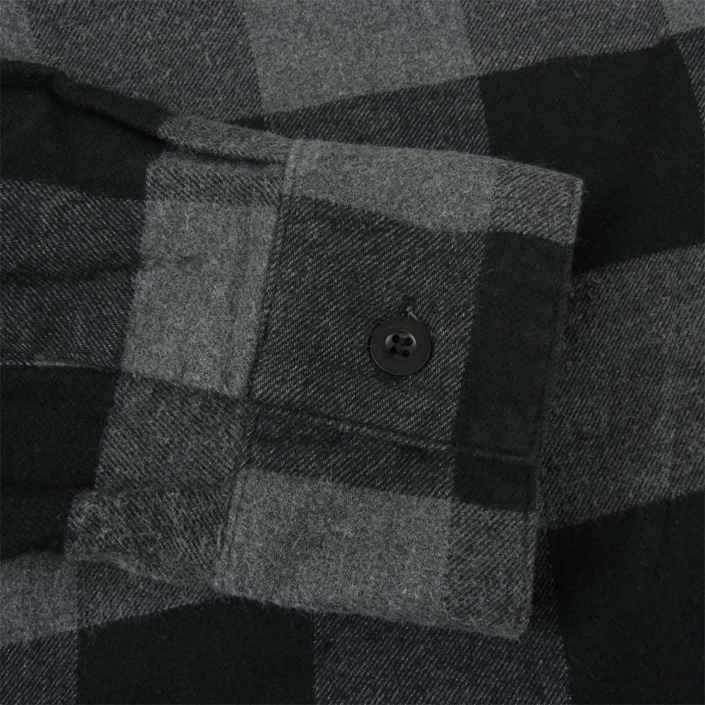 N.HOOLYWOOD エヌハリウッド 18AW 182-SH14-031 オーバーサイズ チェック シャツ ブラック系 チャコール系 42【中古】