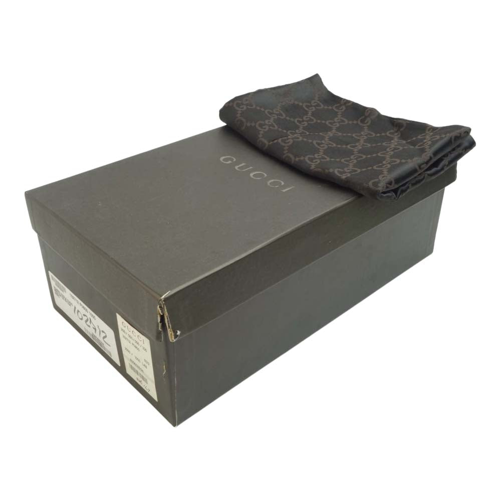 GUCCI グッチ GG ヒール パンプス ブラック系 8B【中古】