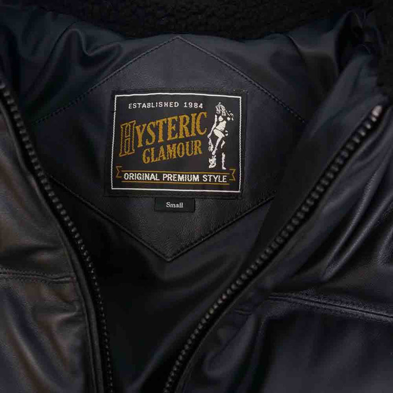 HYSTERIC GLAMOUR ヒステリックグラマー 02183LB01296 Leather Down