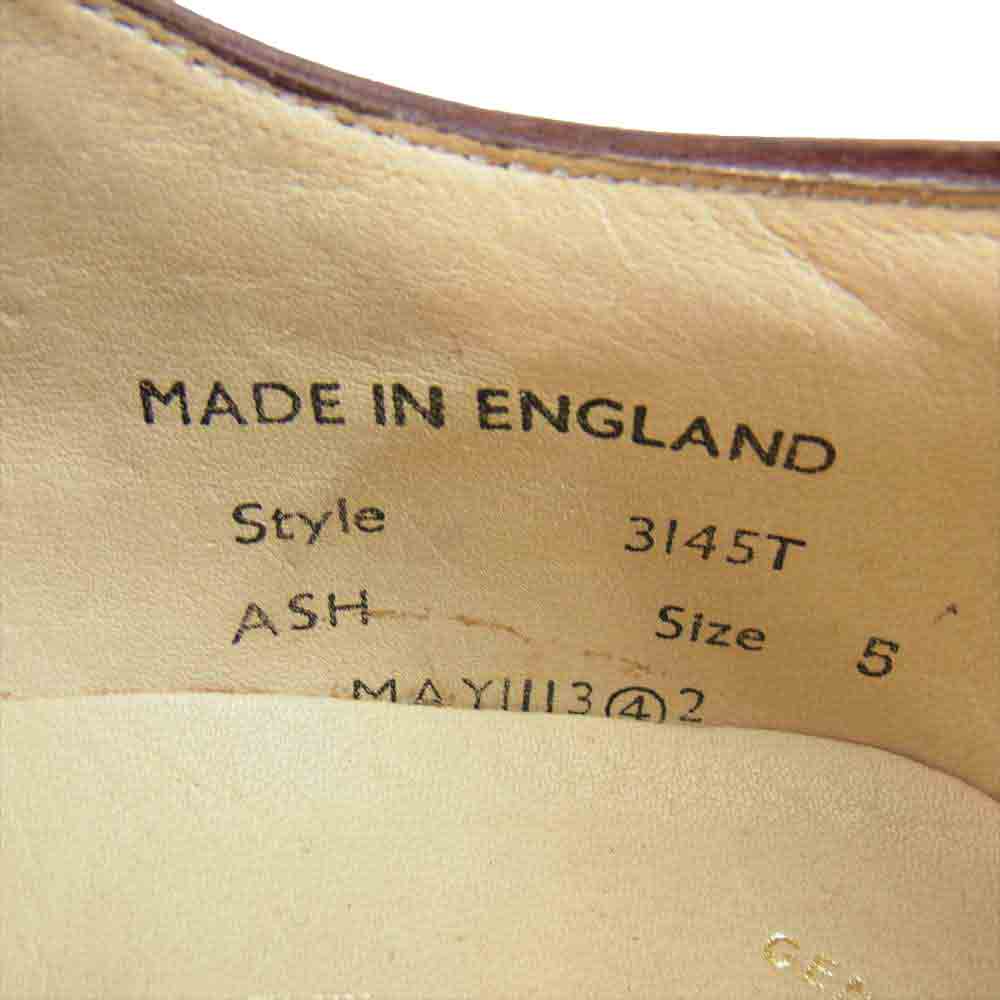 Clarks クラークス 3145T 英国製 ウイングチップ シューズ ブラウン系 5【中古】