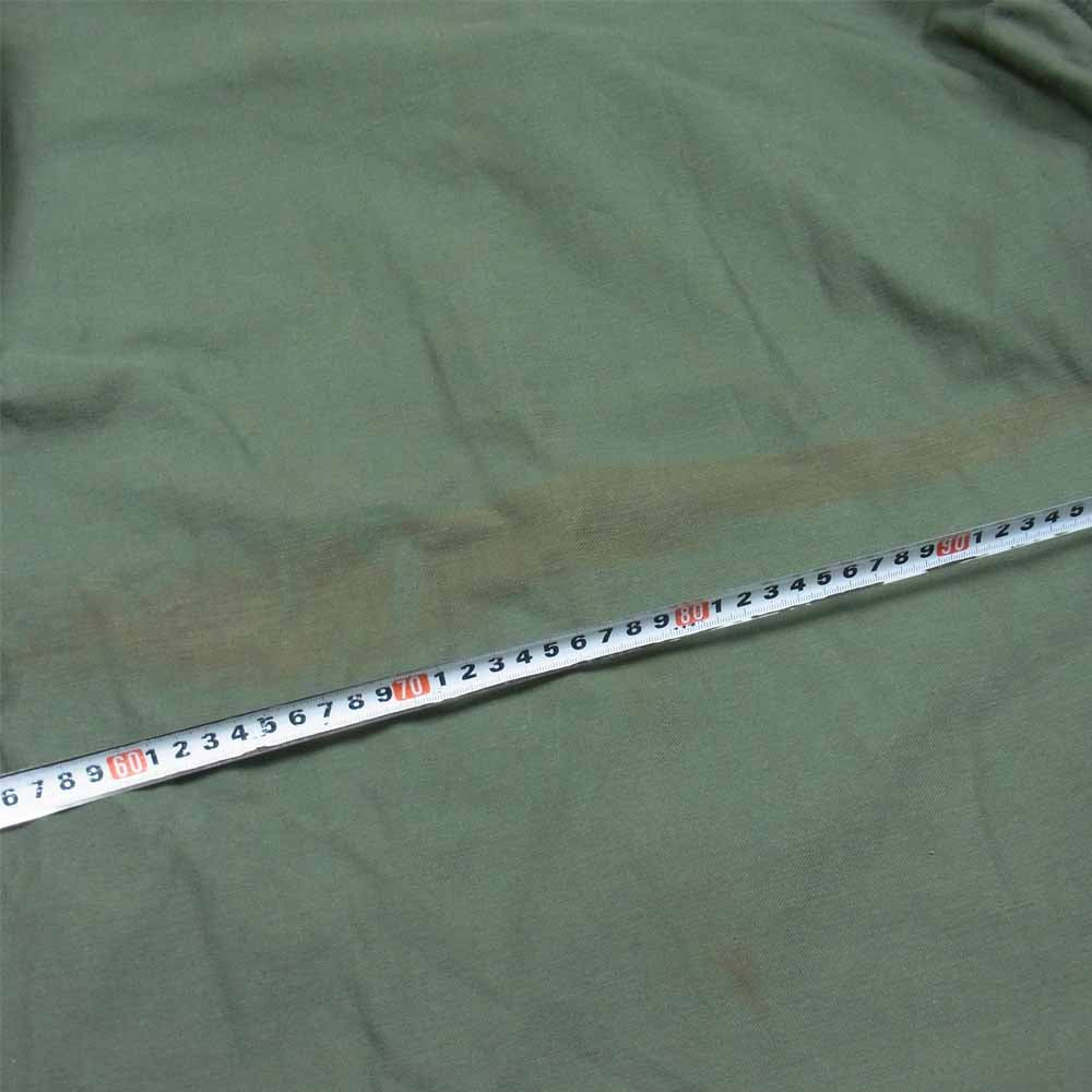 ミリタリー 1987年製 CHEMICAL PROTECTIVE LINER SHIRT ケミカルプロテクティブ 化学保護 ライナー シャツ グリーン系 L【中古】