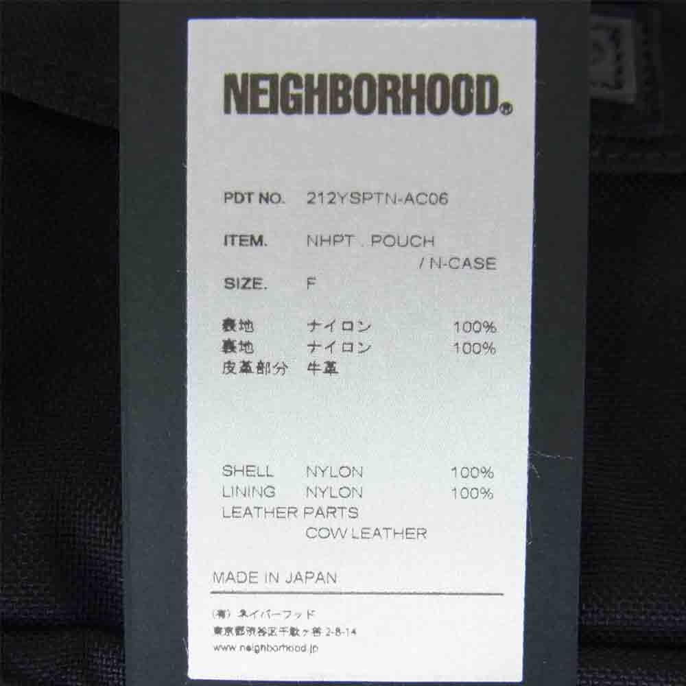 NEIGHBORHOOD ネイバーフッド 21AW 212YSPTN-AC06 × PORTER ポーター N-CASE . NHPT . POUCH ポーチ ブラック系【新古品】【未使用】【中古】