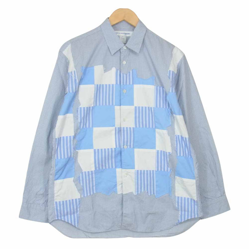 M コムデギャルソン Patchwork Button Up Shirt