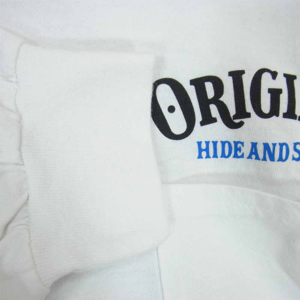 TENDERLOIN テンダーロイン × HIDE AND SEEK ハイドアンドシーク POCKET L/S TEE 20AW 長袖 Tシャツ ホワイト系 XL【極上美品】【中古】