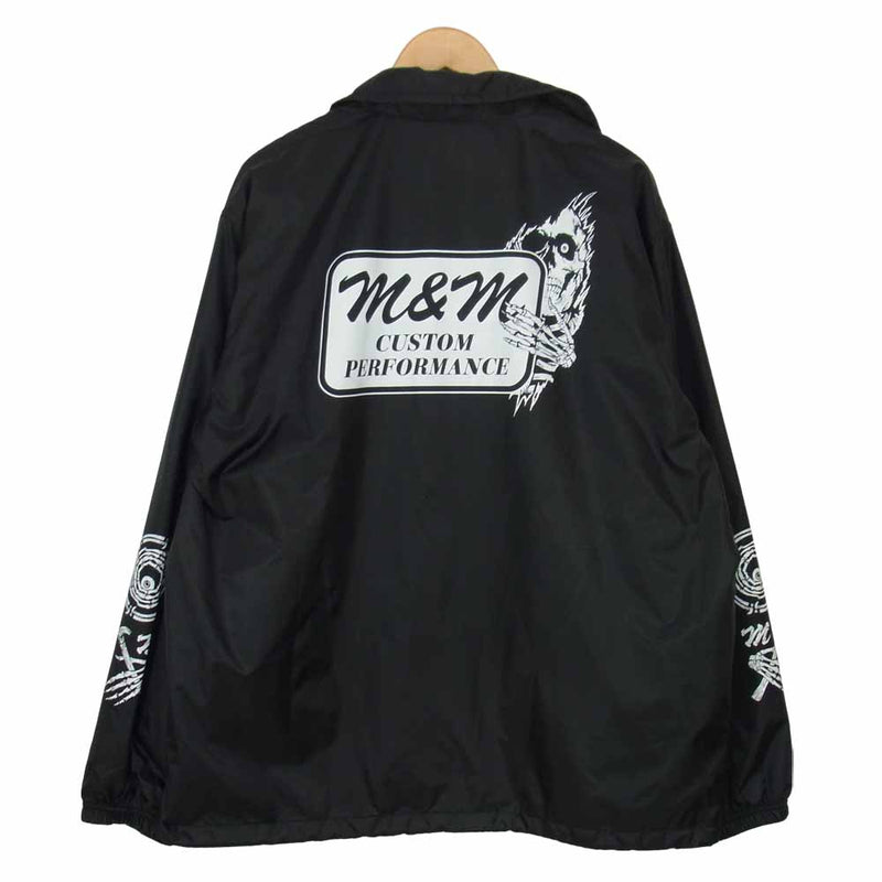 MASSES マシス × M&M CUSTOM PERFORMANCE ナイロン コーチ ジャケット ブラック系 XL【中古】