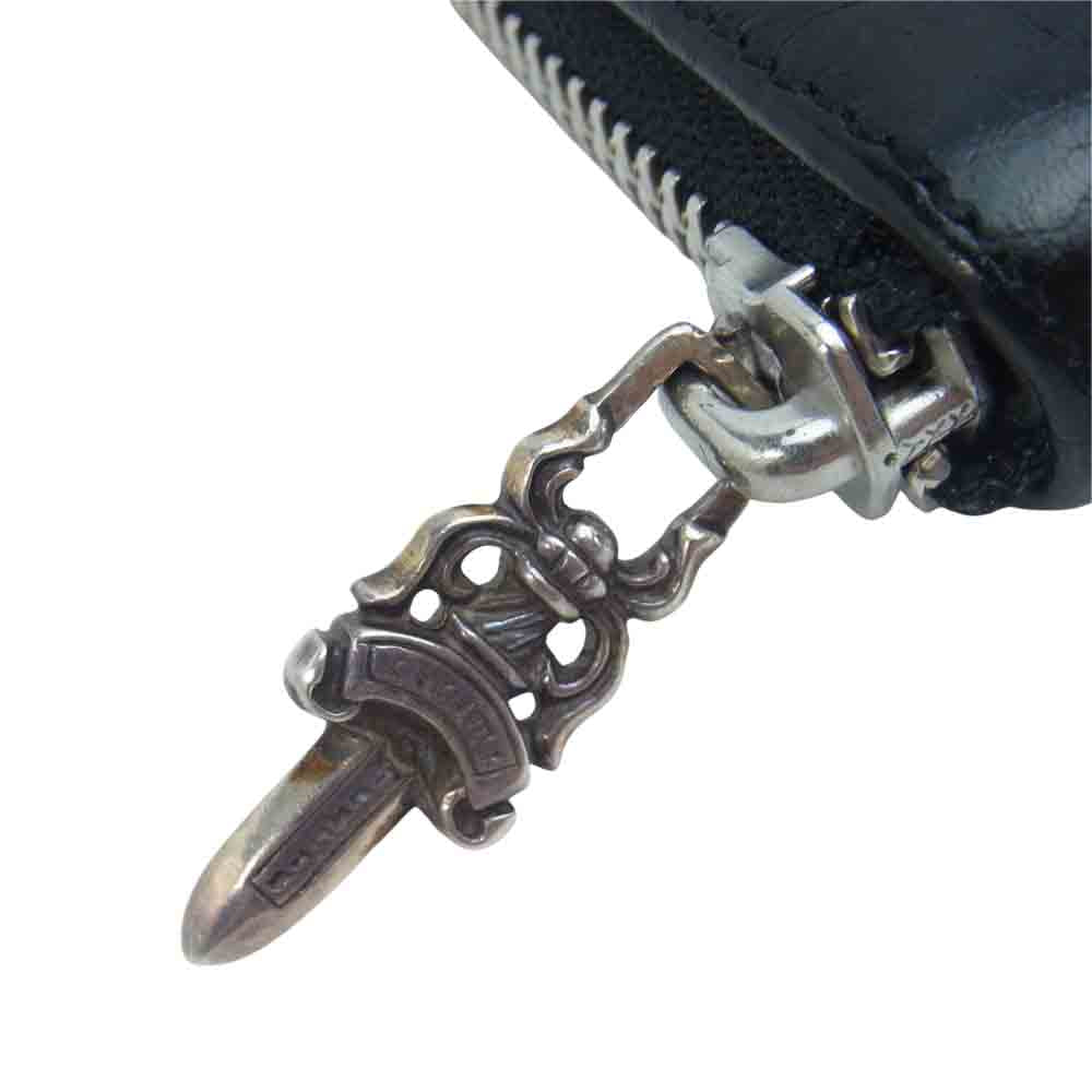 CHROME HEARTS クロムハーツ(原本無) フレア カードケース ウォレット ブラック系【中古】
