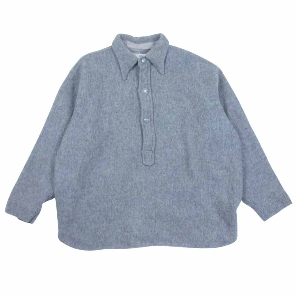 ヴィンテージ 60s ウール プルオーバー 長袖 シャツ ニット グレー系 