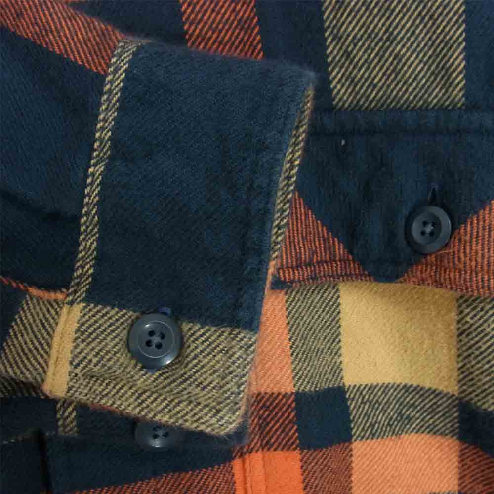 patagonia パタゴニア 12AW 53947 L/S Fjord Flannel Shirt ロングスリーブ フィヨルド フランネル シャツ ネイビー系 M【中古】