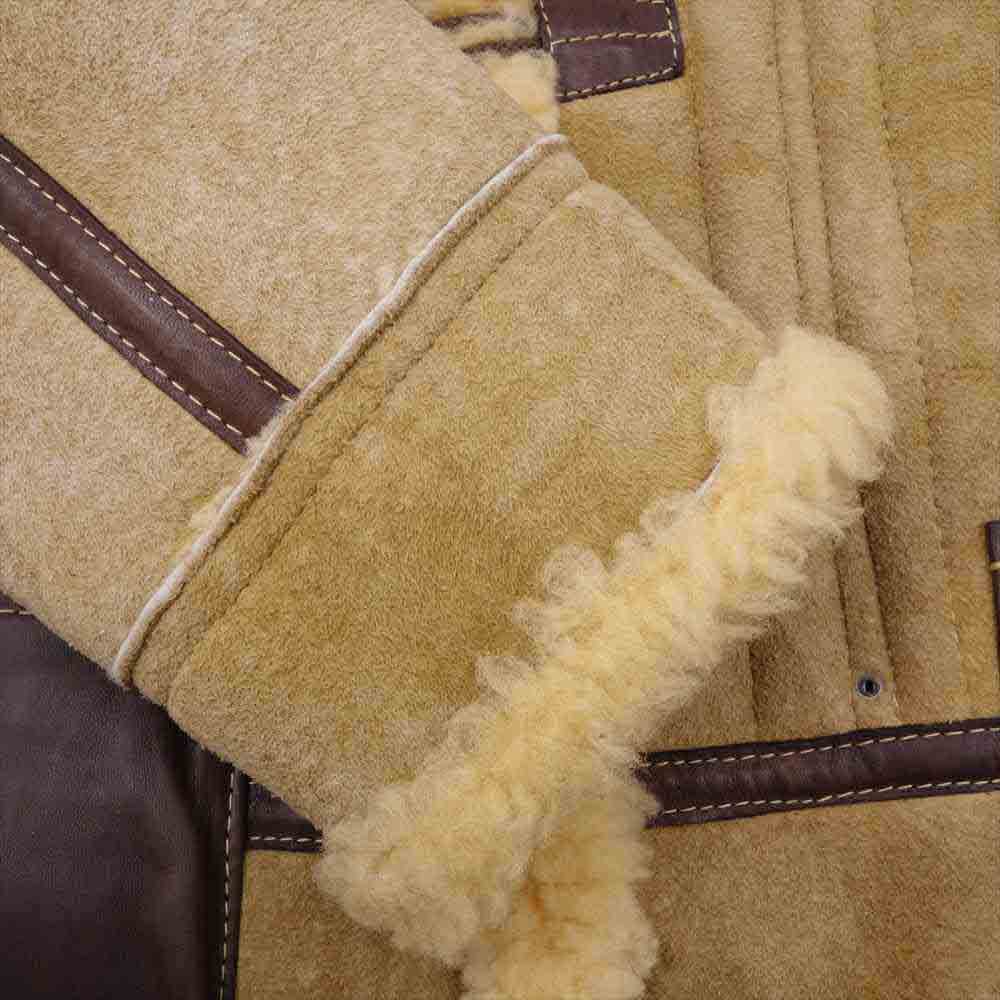 TENDERLOIN テンダーロイン T-7 ホースハイド ムートン ジャケット ライトブラウン系 XS【中古】