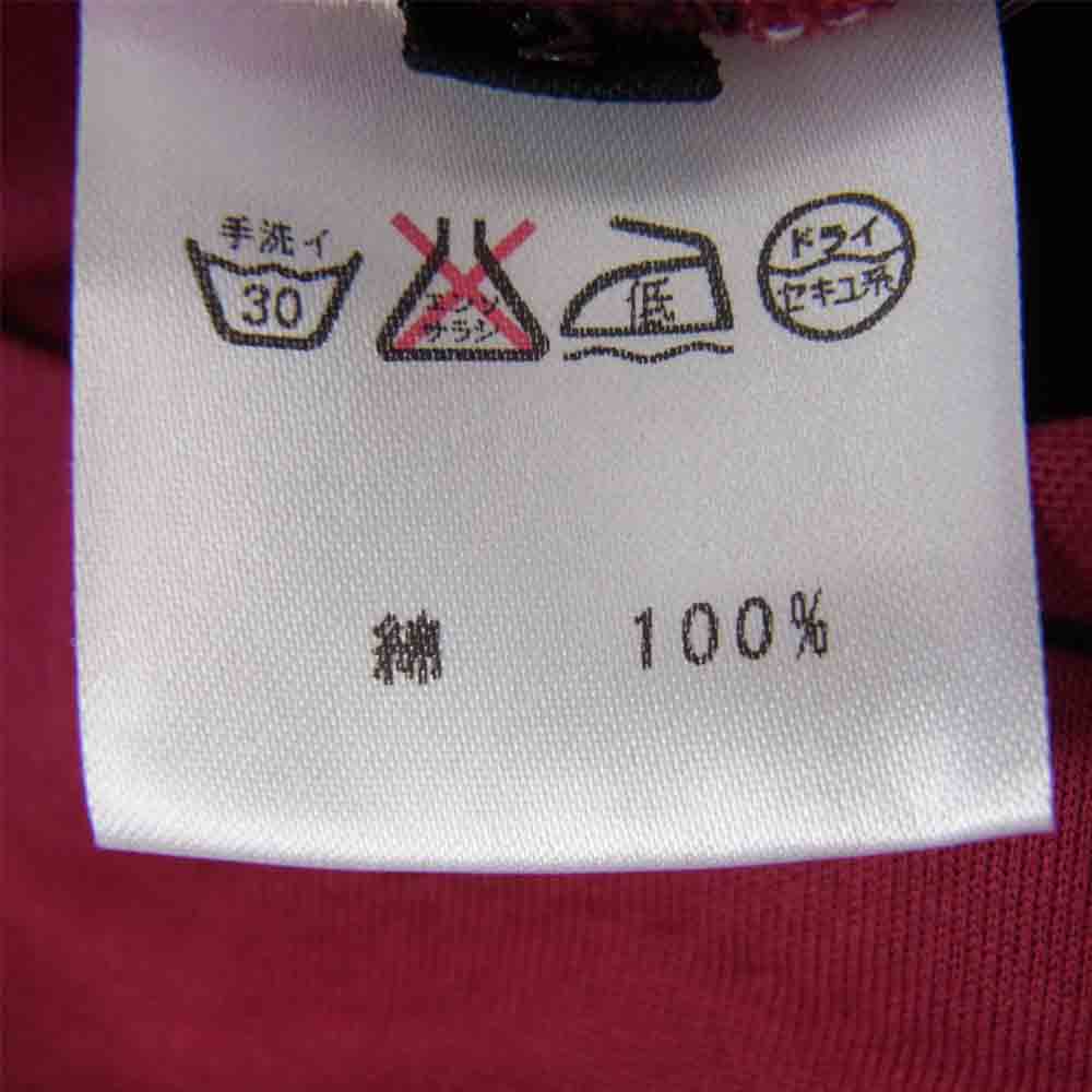 THE RERACS ザリラクス コットン 半袖 tシャツ ワインレッド系 2【中古】