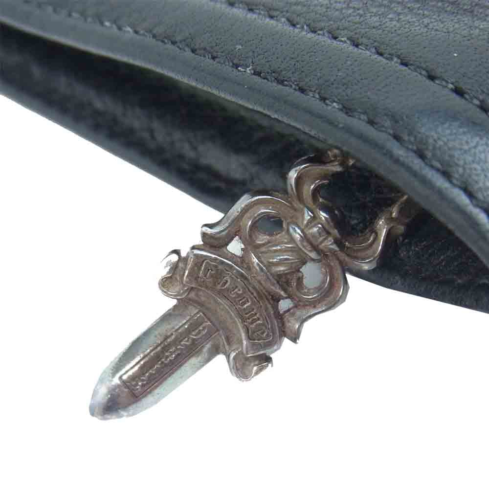 CHROME HEARTS クロムハーツ(原本無) ZPR CHANGE PURSE #2 チェンジパース ダガージップ コインケース ブラック系【中古】
