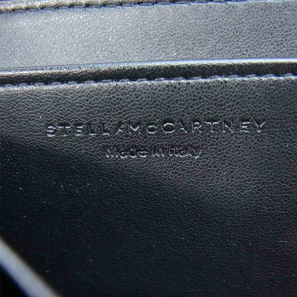Stella McCartney ステラマッカートニー パンチングロゴ L字 ジップ ウォレット 財布 ブラック系【中古】