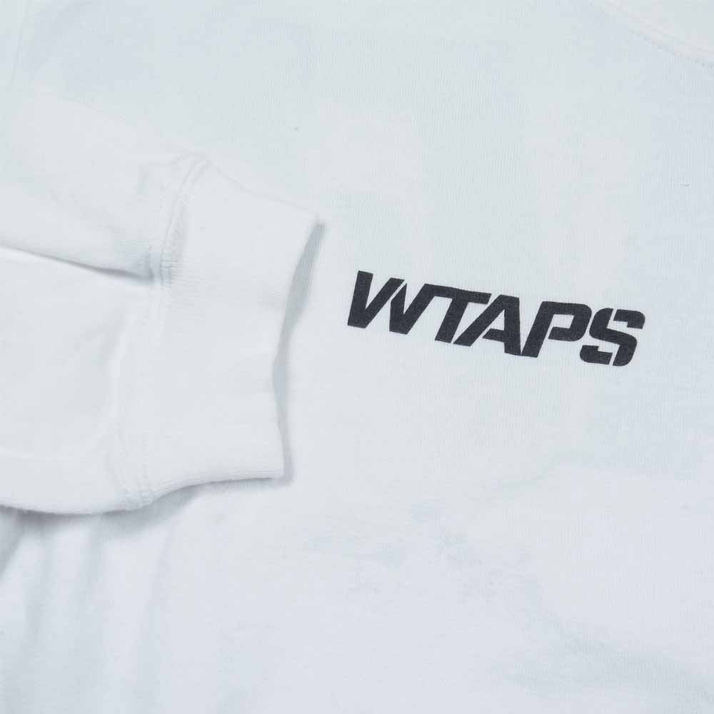 WTAPS ダブルタップス プリント L/S ロングスリーブ Tシャツ 日本製 ホワイト系 S【中古】