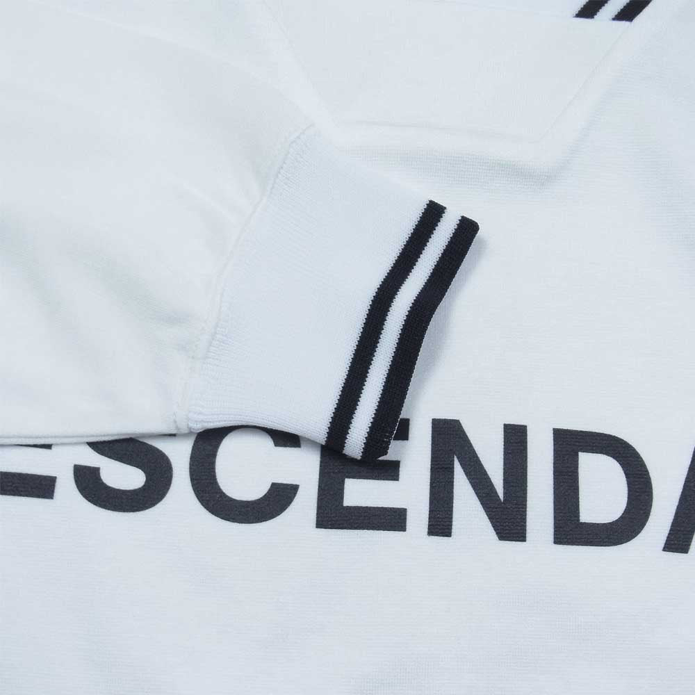 DESCENDANT ディセンダント 18AW 182ATDS-CSM22 日本製 CHANT JERSEY LS Vネック ジャージー ロング スリーブ Tシャツ ホワイト系 S【極上美品】【中古】