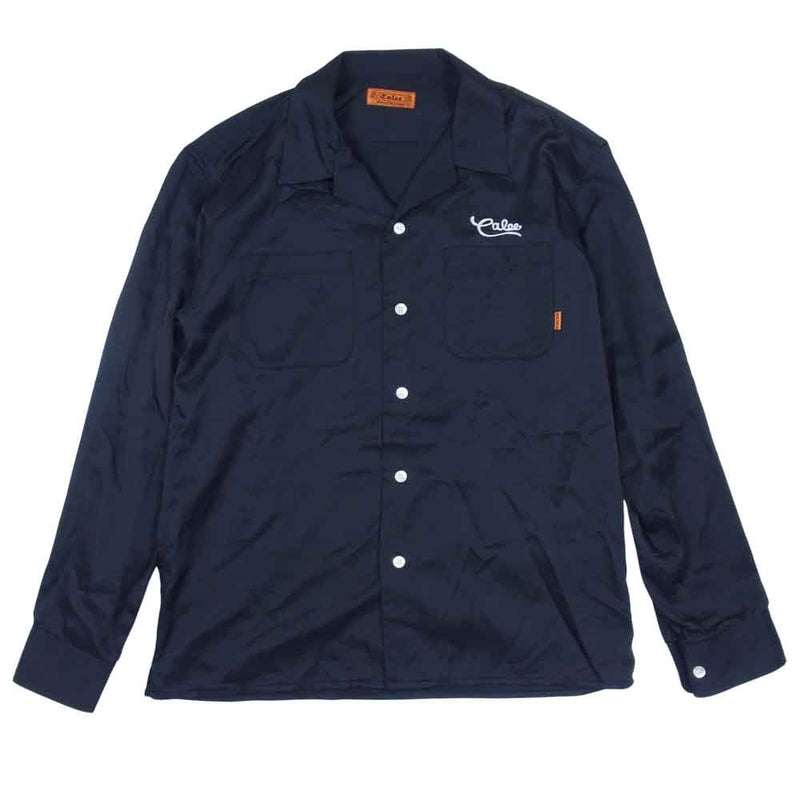 CALEE キャリー レーヨン オープン カラー シャツ 長袖シャツ 日本製