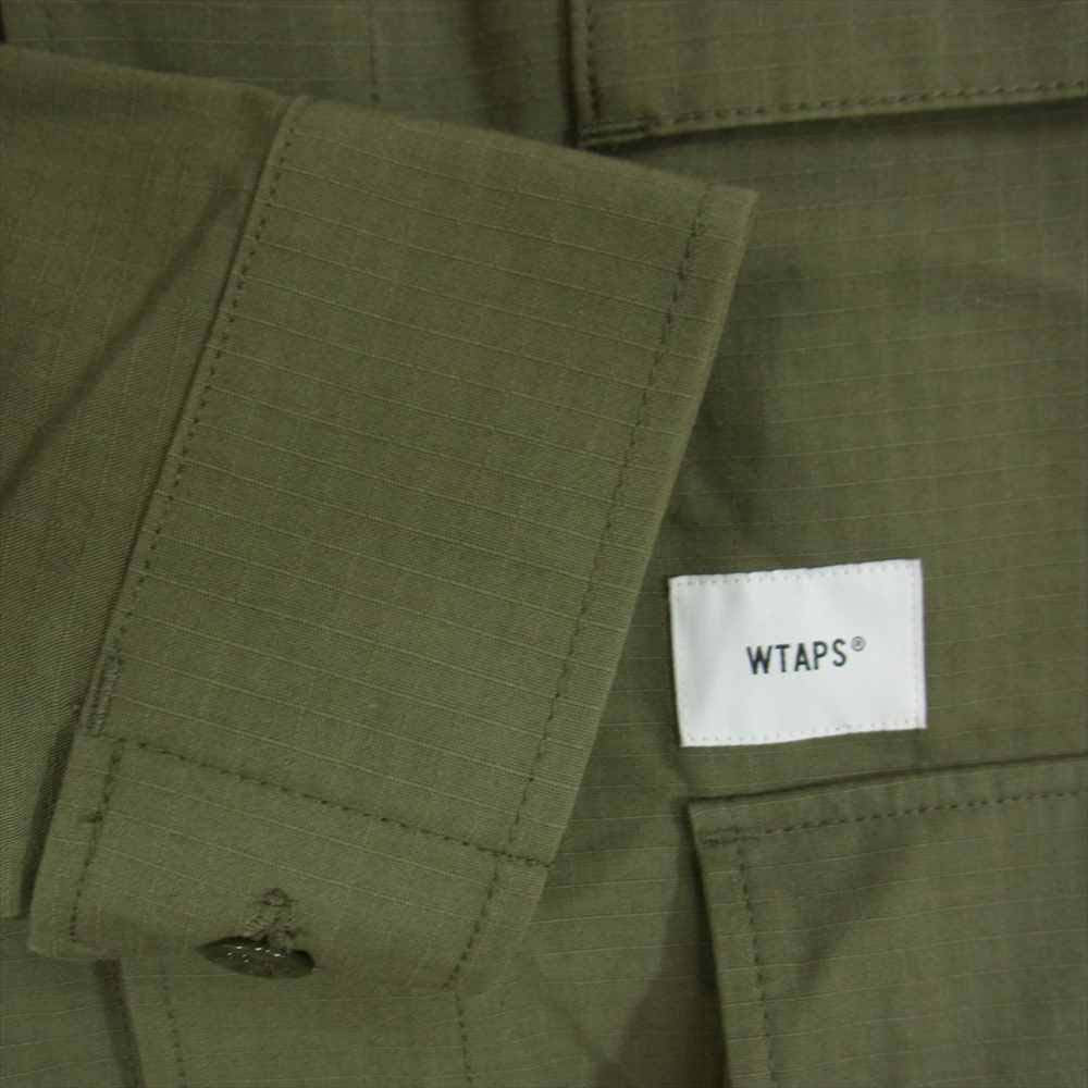 WTAPS ダブルタップス 202WVDT-SHM01 JUNGLE LS/NYCO RIPSTOP CORDURA ジャングル 長袖 シャツ コーデュラ リップストップ ミリタリー ジャケット M【中古】