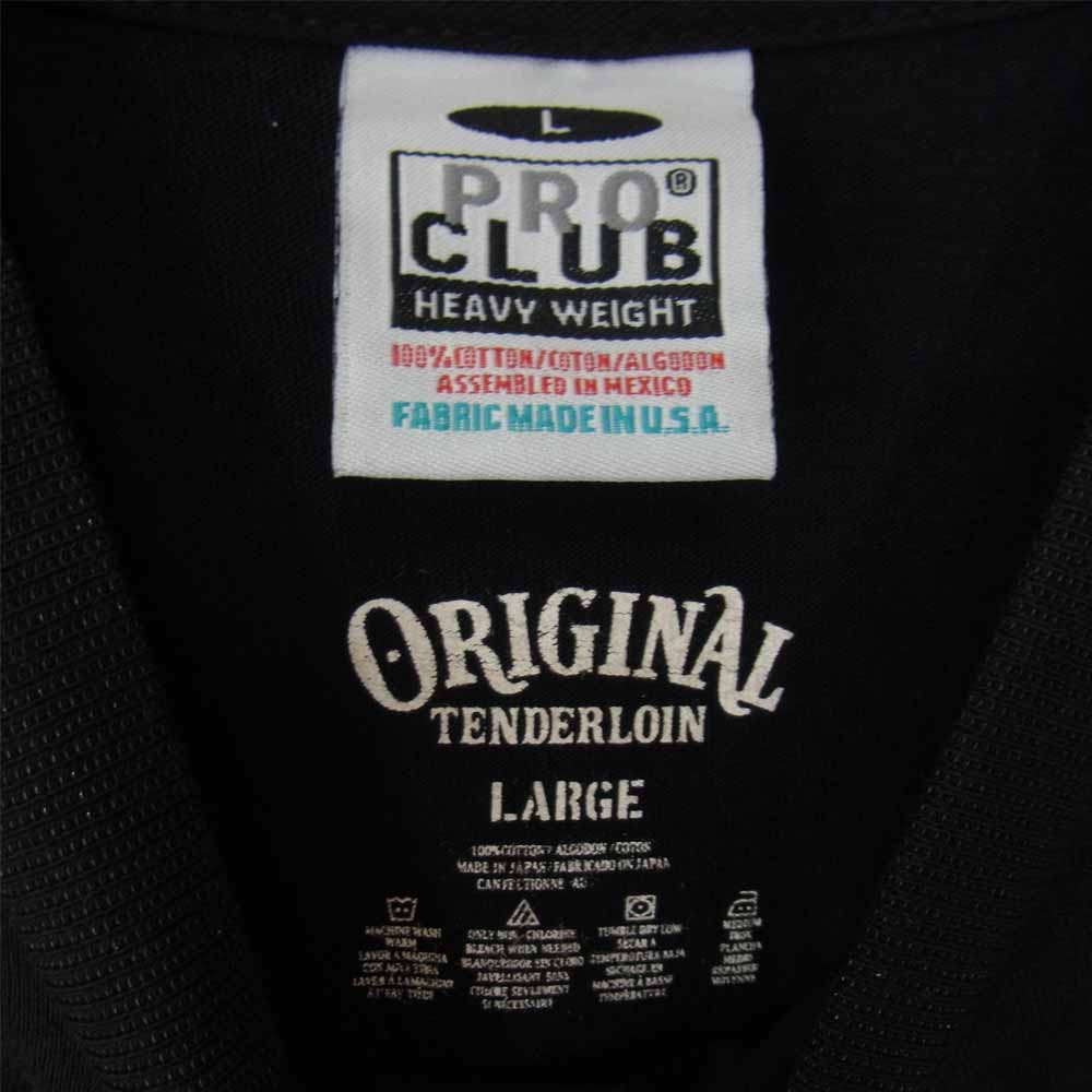 TENDERLOIN テンダーロイン T-TEE BS ボルネオスカル 半袖 Tシャツ ブラック系 L【美品】【中古】