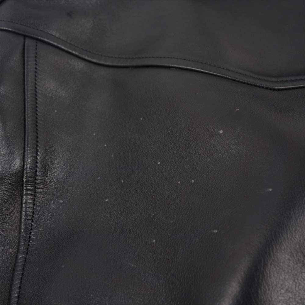 GAVIAL ガヴィル 14AW GVL-14AWT-0202 LEATHER DOUBLE RIDERS JACKET ホースハイド レザー ダブル ライダース ジャケット ブラック系 L【中古】