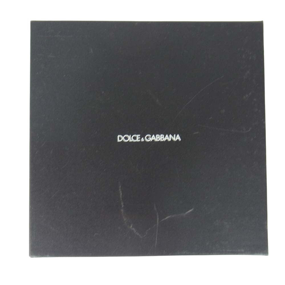 DOLCE&GABBANA ドルチェアンドガッバーナ ロゴ レザー ベルト ブラック系【中古】