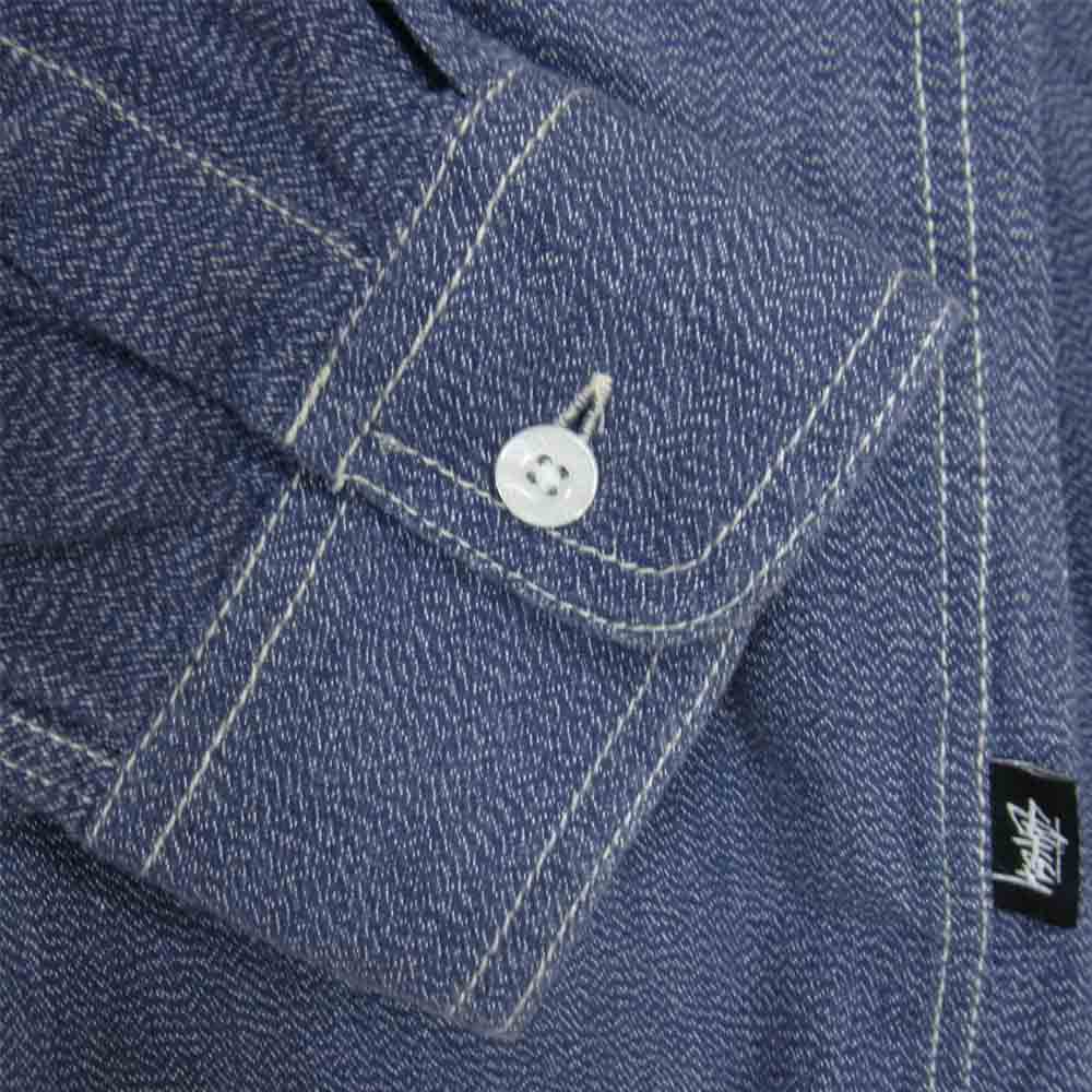 STUSSY ステューシー ワークシャツ ブルー系 M【中古】
