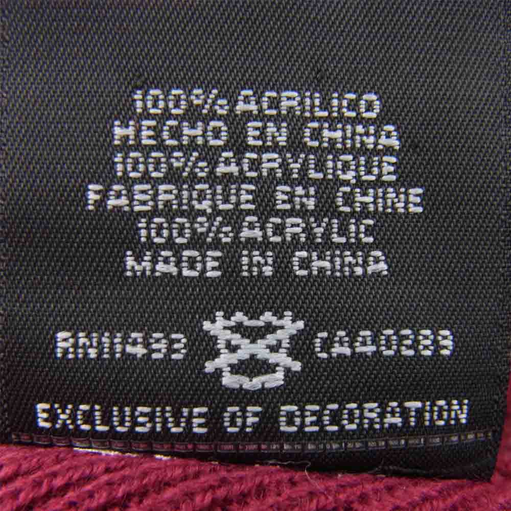 Supreme シュプリーム New Era Box Logo Beanie ニューエラ ボックスロゴ ビーニー ニット キャップ ワインレッド系【中古】