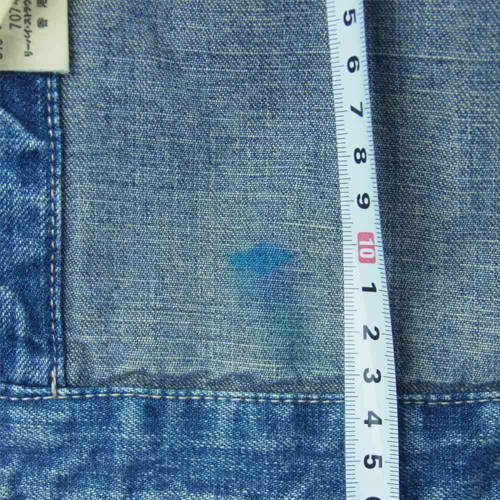 Levi's リーバイス 70743-12 70743 TALON ZIP デニム ジャケット コットン 香港製 インディゴブルー系 40【中古】