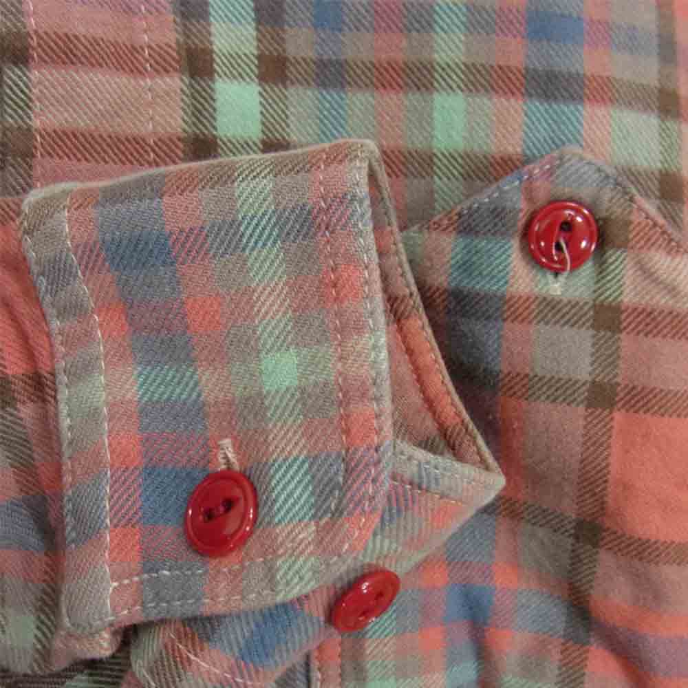 Engineered Garments エンジニアードガーメンツ チェック柄 ロングスリーブ コットン 長袖 シャツ ピンク レッド系 S【中古】