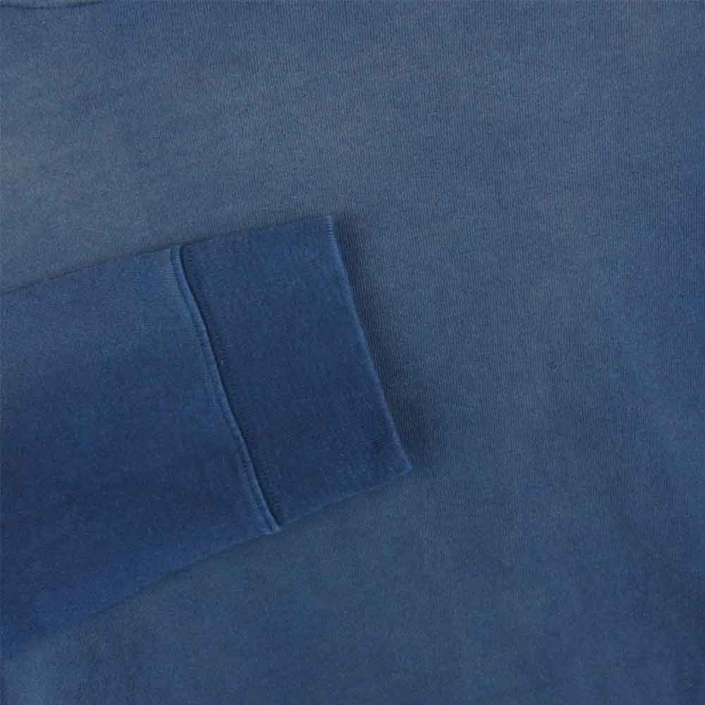 MAISON MARGIELA メゾンマルジェラ ⑩ LS FADED T SHIRT 加工 長袖 Tシャツ スウェット ネイビー系 52【中古】