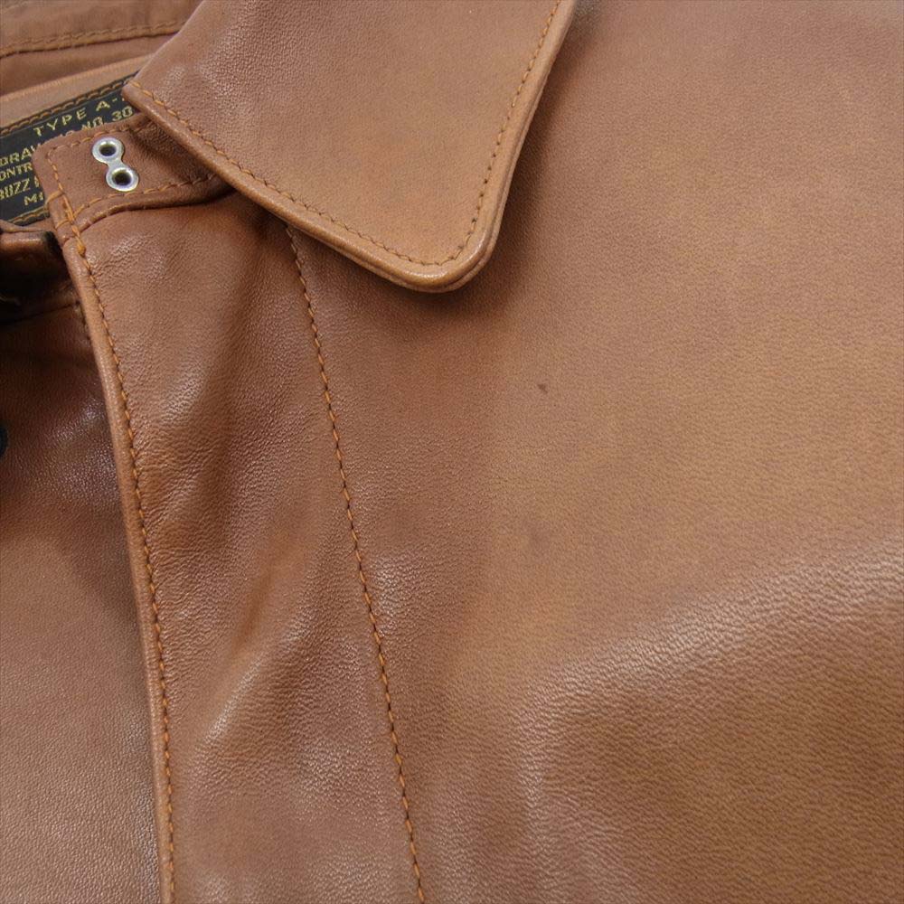 Buzz Rickson's バズリクソンズ BR80107 BR80108 Type A-2 バックペイント イタリアン ホースハイド フライト ジャケット ライトブラウン系 38【中古】