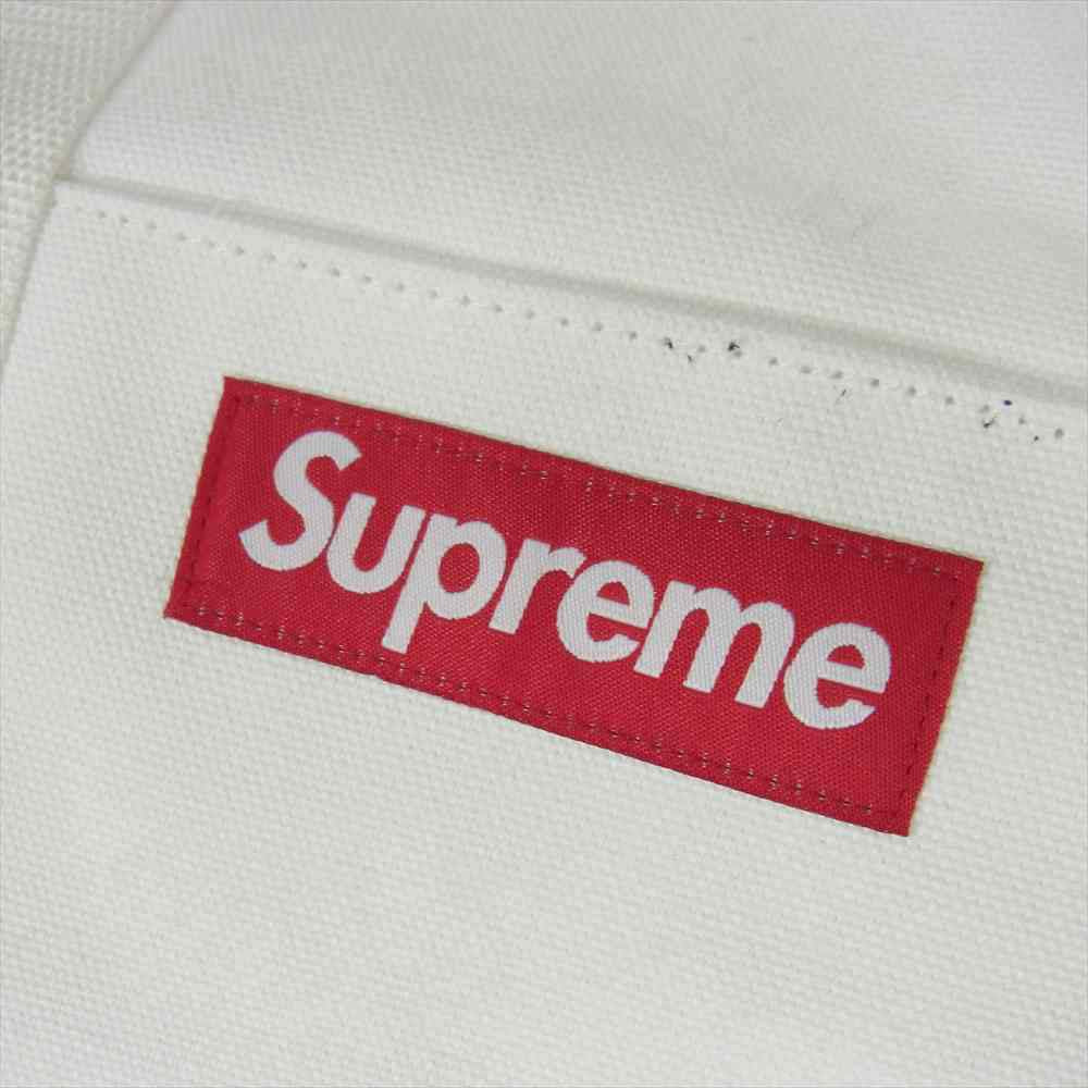 Supreme シュプリーム 20AW CANVAS TOTE BAG キャンバス トート バッグ ホワイト系【中古】