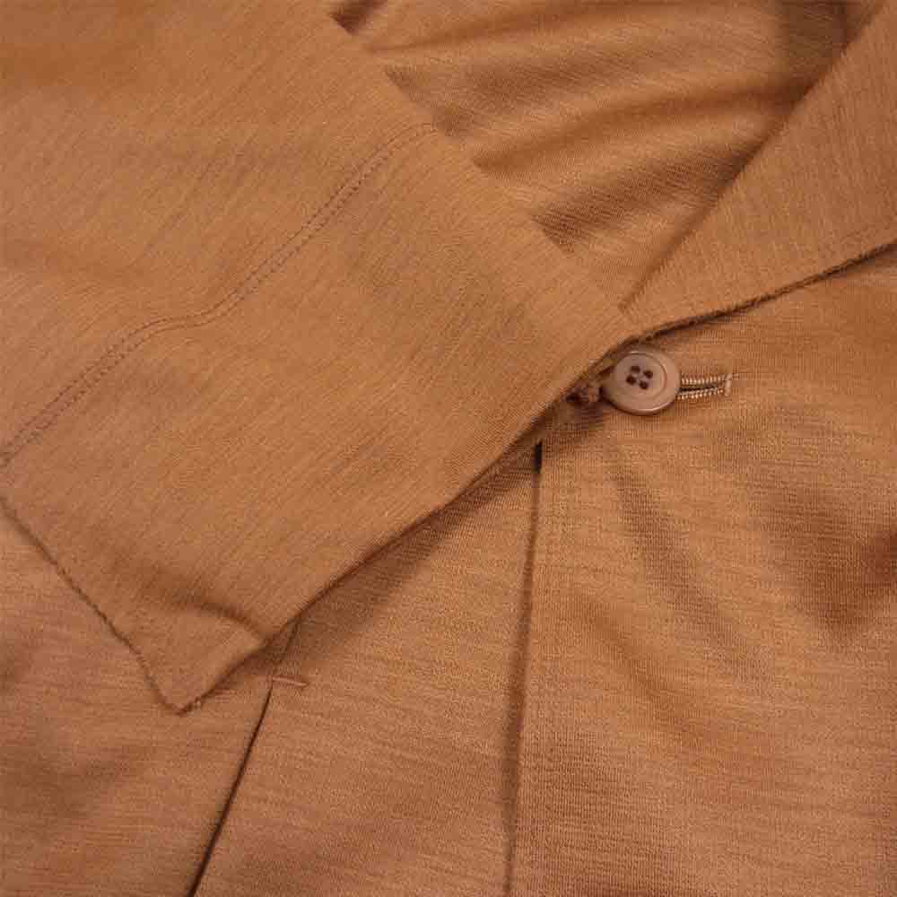 ISSEY MIYAKE イッセイミヤケ IM44JD510 ドルマンスリーブ ウール ジャージ ジャケット 橙茶系 2【中古】