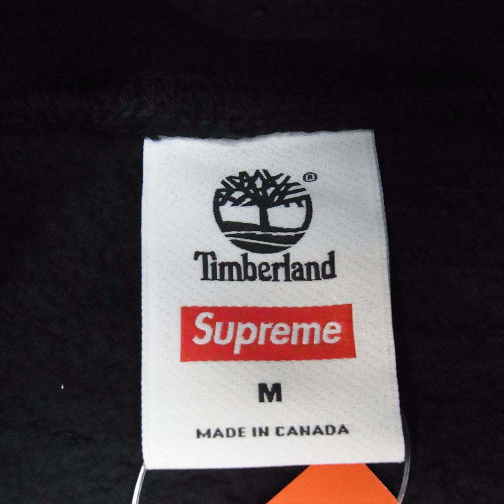 Supreme シュプリーム 21AW × Timberland Hooded Sweatshirt ティンバーランド フーデッド スウェットシャツ ブラック系 M【新古品】【未使用】【中古】