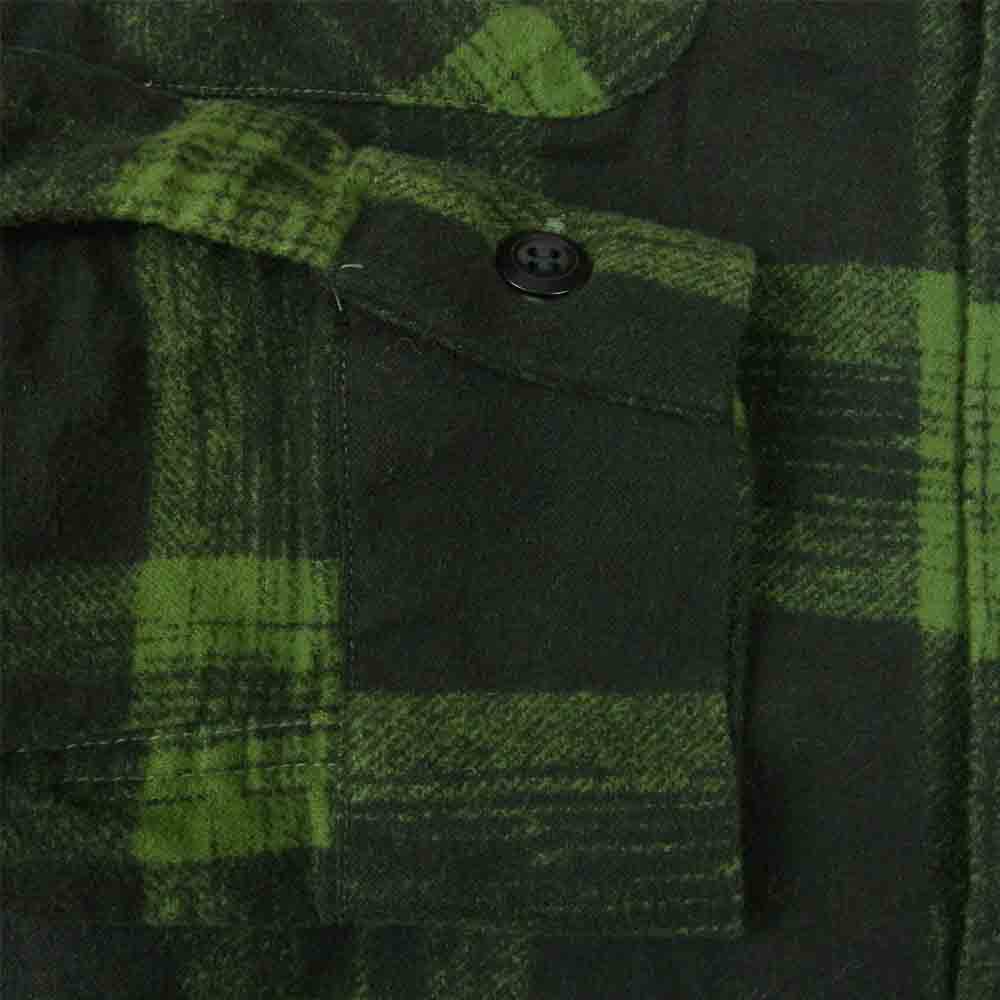 TENDERLOIN テンダーロイン T-PRINT FLANNEL CHECK SHT プリント フランネル チェック シャツ M【美品】【中古】
