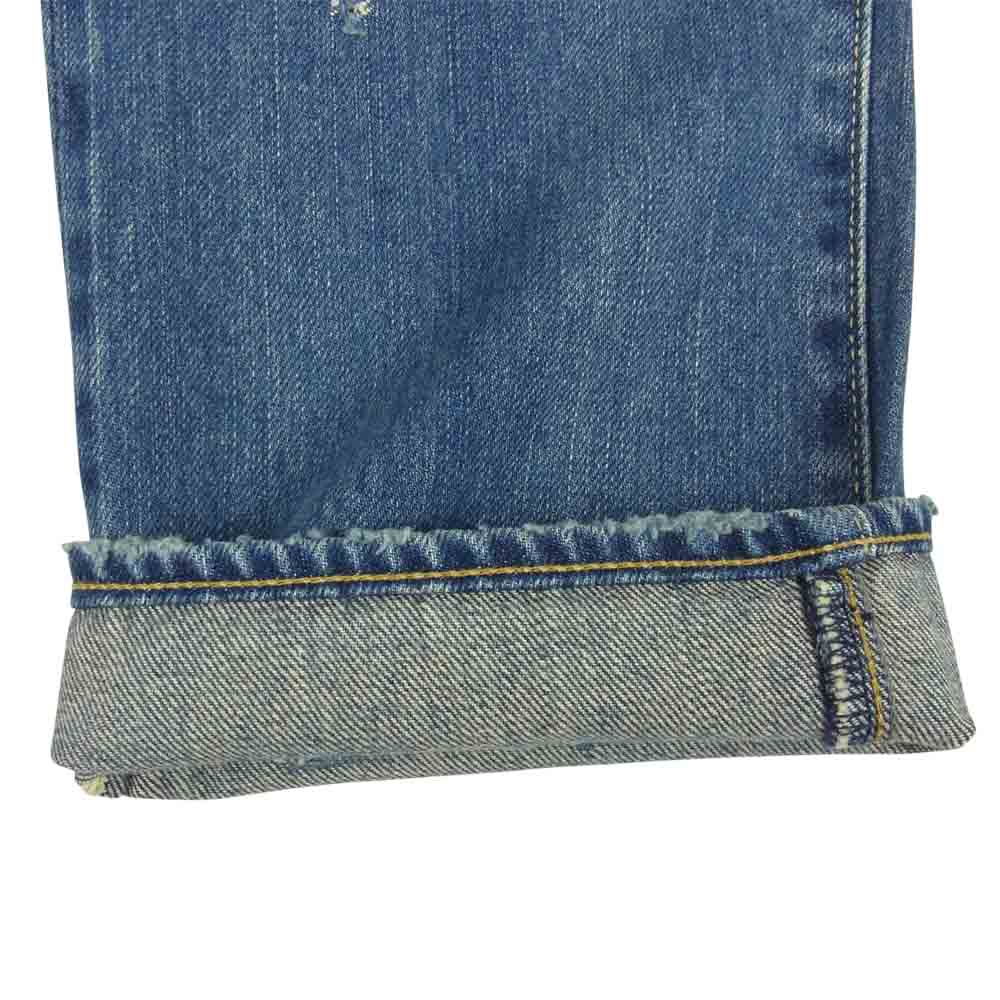 HYSTERIC GLAMOUR ヒステリックグラマー 0243AP17 SP加工 小窓 リメイク セルビッチ スタッズ デニムパンツ インディゴブルー系 W29【美品】【中古】