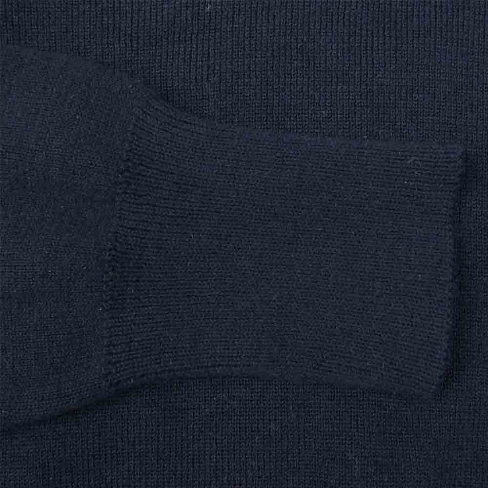 RALPH LAUREN ラルフローレン IMPACT21タグ Knot Embroidery 結び目刺繍 金ボタン エポーレット ウール ニット ネイビー系 M【中古】